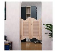 Puertas Batientes de Madera Maciza，puerta abatible madera，puerta de salón con lamas for interiores y bisagras de acero inoxidable，para cocina, bar, entrada de pub(C,W100xH90cm(39.37x35.43in))