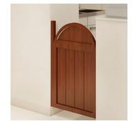 Puertas Batientes de Madera Maciza, Puertas Batientes de Café Listas para Instalar, Puerta Abatible Interior de Madera Maciza, para cocina, bar, entrada de pub(A,W140xH90cm(55.11x35.43in))