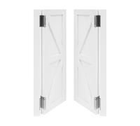 Puertas batientes de madera, puertas batientes de media altura con doble | 90 x 70 x 3,5 cm, mampara de pasillo de madera de pino, puerta divisoria, puerta de salón interior, para cafetería, bar