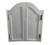 Puertas Batientes Dobles For Cafetería, De Pino Macizo, con Cierre Automático, Bisagras Acero Inoxidable, Puerta Barra, Media Cintura, Cocina, Tienda,(100x100cm(WxH))
