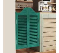 Puertas batientes Dobles para salón, 76/81/91 cm de Ancho, Puertas de café con Cierre automático, Puerta de Valla de Media Cintura con Lamas, con bisagras y herrajes, Madera de Pino de Prime