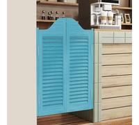 Puertas batientes Dobles para salón, 76/81/91 cm de Ancho, Puertas de café con Cierre automático, Puerta de Valla de Media Cintura con Lamas, con bisagras y herrajes, Madera de Pino de Prime