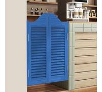 Puertas batientes Dobles para salón, 76/81/91 cm de Ancho, Puertas de café con Cierre automático, Puerta de Valla de Media Cintura con Lamas, con bisagras y herrajes, Madera de Pino de Prime