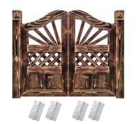 Puertas Batientes For Cafetería, Persianas De Madera Maciza, Puerta Batiente Salón, Divisor Mostrador, Patio, Jardín, Entrada, Decoración, Bisagras Acero Inoxidable con Cierre Automático(60x80cm)