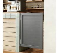 Puertas Batientes para CafeteríAs Puertas Interiores Madera Maciza Media Puerta AccióN Giro 180°Bisagras Acero Inoxidable Adecuadas para Cocinas Escaleras Y Entradas Dormitor Gray 70x90cm/27.6x35.4in