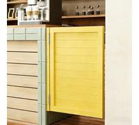 Puertas Batientes para CafeteríAs Puertas Interiores Madera Maciza Media Puerta AccióN Giro 180°Bisagras Acero Inoxidable Adecuadas para Cocinas Escaleras Y Entradas Dormit Yellow 40x70cm/15.7x27.6in