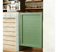 Puertas Batientes para CafeteríAs Puertas Interiores Madera Maciza Media Puerta AccióN Giro 180°Bisagras Acero Inoxidable Adecuadas para Cocinas Escaleras Y Entradas Dormito Green 50x80cm/19.7x31.5in