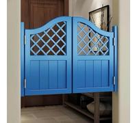 Puertas batientes prefabricadas para cafetería - Puerta de salón de Madera Maciza con bisagras, Cierre automático de 180°, diseño de Media Cintura para Bar, Porche, Cocina, mampara de entrad
