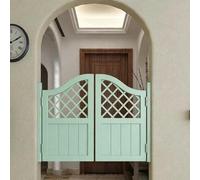 Puertas Batientes, Puertas De Madera Estilo Saloon Con Bisagras, Puertas Dobles De Café Con Cierre Automático, Para Pasillos, Bares, Jardines, Balcones Y Patios. Mint Green 80×90cm