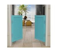 Puertas batientes, rotación de 180°,puerta batiente de madera maciza for cafetería con cierre automático,media puerta con persianas hechas a mano for cocina,bar,porche(C,W100xH120cm(39.37x47.24in))