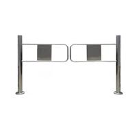 Puertas con bisagras de resorte de acero inoxidable de alto tráfico, ideal para supermercados, centros comerciales y bibliotecas, solución de paso duradera para zonas de alto tráfico, fácil acceso y