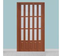 Puertas correderas plegables de PVC, partición de privacidad retráctil para separadores de habitaciones en espacios de vida