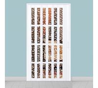 Puertas correderas plegables de PVC, partición de privacidad retráctil para separadores de habitaciones en espacios de vida