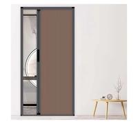 Puertas Correderas, Puertas Plegables en Acordeón Puertas en Acordeón, Puertas de Ducha Retráctiles con Manijas y Tela de Panal, Puertas Divisorias Plegables(Brown,70x200cm)