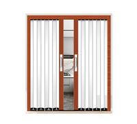 Puertas Corredizas Retráctiles Tipo Acordeón Con Cerradura for Pasillo, Dormitorio O Sala Fácil Instalación, Puerta Plegable Sin Taladros(52x80in(131x203cm))