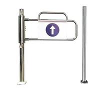Puertas De Acceso Con Barricada De Acero Inoxidable,Barrera De Seguridad De Entrada De Supermercado,Puerta Batiente Automática Unidireccional(Left,90x100cm)