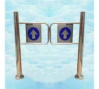 Puertas De Acceso Con Barricada De Acero Inoxidable, Puerta Batiente Cierre Automática Unidireccional, Puerta Peatonal, Para Entradas De Vehículos Y Acceso Peatonal(1.5x1m/4.92x3.28ft)