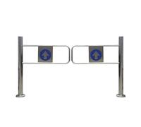 Puertas De Acceso Con Barricada De Acero Inoxidable, Puerta Batiente Unidireccional De Cierre Automático, Para Parque, Almacén O Centro Comercial(1.4x1m/4.59x3.28ft)