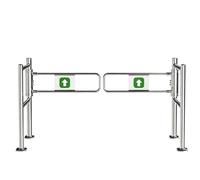 Puertas De Acceso Con Barricada De Acero Inoxidable,Puerta De Entrada Metálica Resistente,Puerta Manual Con Rebote Automático,Barrera De Seguridad Universal De Supermercado(200cm/78.7in)