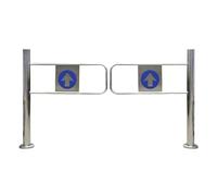 Puertas De Acceso Con Barricada De Acero Inoxidable, Puerta Peatonal De Unidireccional, Barrera Metálica De Rebote Automático, Para Bibliotecas, Tiendas(1x1m/3.28x3.28ft)