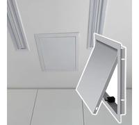 Puertas De Acceso for Tabiquería Seca, Tapa Cuadro Eléctrico Decorativa, Aleación Aluminio Alta Calidad, for Fontanería, Electricidad, Calefacción(Gray,300x600mm/11.8x23.6in)