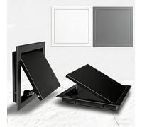 Puertas De Acceso Para Paneles De Yeso, Trampilla Pladur Magnético 30 × 30, 40 × 50, 50 × 50 Cm Puerta De Acceso Al Techo Para Fontanería Con Apertura A Presión(Black,30x30cm)