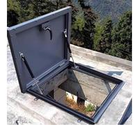 Puertas de acceso para tragaluces resistentes y antirrobo con manijas con cerradura,Cubiertas de seguridad para tragaluces de acero de alta resistencia,Puertas de acceso a techo de grado comercial(90*