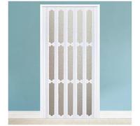 Puertas de acordeón con cierre magnético para puerta, ventana de acrílico esmerilado, divisor de privacidad, puerta de armario, alternativas de puerta de granero, personalizables