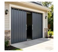 Puertas de acordeón Puerta Plegable con Cerradura de Aleación de Aluminio para Garaje, Puertas Divisorias Plegables para Interiores Y Exteriores para Sótanos, Pasillos(80x220cm (31.5x86.6in))