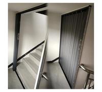Puertas de acordeón Puerta Plegable de Aleación de Aluminio para Escalera con Cerradura, Puerta Plegable Tipo Acordeón Que Ahorra Espacio, Puerta Divisoria Impermeable(75x210cm (29.5x82.7in))
