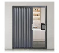 Puertas de acordeón Puerta Plegable De Aluminio Que Ahorra Espacio, Puerta Divisoria Corrediza Tipo Acordeón Para Baños Pequeños, Armarios, Caravanas Y Autocaravanas(80x210cm (31.5x82.7in))