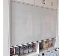 Puertas de armario plegables personalizadas para espacios pequeños, puerta de acordeón con panel perdido, se adapta a armarios de 40120 cm de ancho, solución temporal ideal (70 x 80 cm)