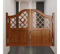 Puertas de Bar de Salón Occidental con Ventanas, Puertas Batientes de Café Listas para Instalar, Puerta Abatible Interior de Madera Maciza, para Balcón, Cuarto de Guardarropas, Bar Vaquero ( Color : B