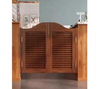 Puertas de Bar de Salón Occidental，Puerta Abatible Interior de Madera Maciza，Puertas Batientes de Mostrador Retro，Puerta de Entrada Valla de Media Cintura.(A,W150xH120cm(59.06x47.24in))