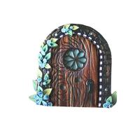 Puertas de Hadas para árboles al Aire Libre - Jardín de Puerta de Entrada de Madera caprichosa | Puertas Decorativas de la Puerta del Bosque Encantado, Arte de césped, Acentos mágicos y decoración
