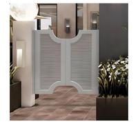 Puertas de media cintura | Puerta batiente de salón | Puerta divisoria batiente batientes interiores de doble panel con bisagras de cierre automático de 180°. (C,W110xH120cm(43.30x47.24in))