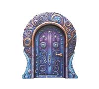 Puertas de para árboles al Aire Libre - decoración de Puertas de jardín de Madera en Miniatura | Puerta de casa de al Aire Libre para Troncos de árboles, Patio o, de jardín