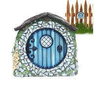 Puertas de para Árboles al Aire Libre,Puerta de Jardín de ,Puerta de de jardín de de madera 2D | Decoración de puerta de elfo, minidecoraciones de árboles de al aire libre, escultura de jardín para pa