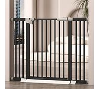 Puertas de Puerta de Seguridad y Puerta de Escaleras,Puerta de Bebé Extra Ancha,Auto Close Barrera de Seguridad,Retráctil Puertas de Seguridad,para Escaleras,Puertas,Negro (160-167cm/63-65.7in)