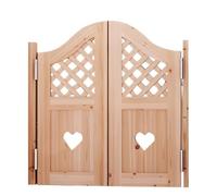 Puertas de salón de madera con bisagras para cocina, pub, tienda, entrada, rústico, 100 x 90 cm, accesorio decorativo para el hogar y el porche
