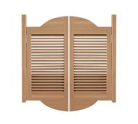 Puertas de salón oscilantes de madera maciza, partición interior con columpio de 2 vías para puertas, cocina, bar, sótano, porche, escaleras