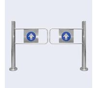 Puertas De Seguridad Para Entrada Para Supermercado, Puerta Batiente Automática Unidireccional, Barrera Metálica De Rebote Automático, Para Almacenes Y Zonas De Bar(1.4x1m/4.59x3.28ft)