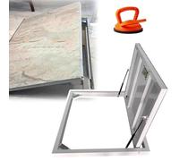 Puertas De Sótano, Puerta De Sótano Con Manija De Ventosa Para Piso, Trampilla De Puerta De Piso Para Espacio De Acceso Restringido(LxW 60x32 inch)