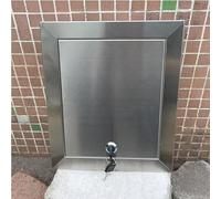 Puertas De Trastero Puerta Contador Agua Panel De Acceso Bloqueable En Acero Inoxidable 304 25-76cm Cuadrado, Montaje En Pared/techo Para Drywall, Tuberías, Eléctricas (con Llaves)(41x51cm)