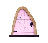 Puertas en miniatura para árboles en miniatura al aire libre para decoración de árboles, accesorios de jardín (E, talla única)