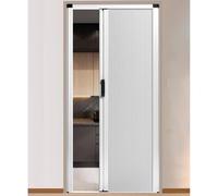 Puertas interiores de acordeón personalizables, divisor de habitación de instalación sin agujeros para una mayor privacidad y gestión del espacio