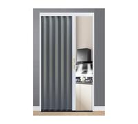 Puertas Interiores Plegables Tipo Acordeón Puertas Interiores Plegables A Medida Riel De Aluminio Impermeable Manija Y Herrajes Completos for Puertas De Clóset Y Baño(50x80in(126x203cm))