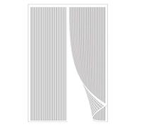 Puertas Mosquitera Magnética 75x205cm contra Mosquitos e Insectos Mosquiteras Enrollables Cierre automático Adsorción magnética para Puertas de Salón Balcón Corredor, Blanco A