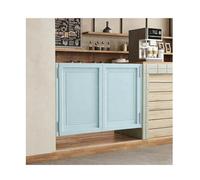 Puertas oscilantes de café, puerta de péndulo de madera maciza, automática, puerta de partición, puerta doble, puerta de valla de media altura, para tabiques, patios, entradas de jardín (C, 100 x 100