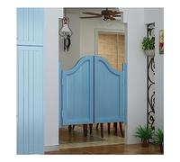 Puertas oscilantes de café - Puertas de salón de madera para decoración del hogar, pasillo, cocina y entrada de bar, bisagras de cierre automático incluidas, tamaño: 90 x 70 cm (ancho x alto)